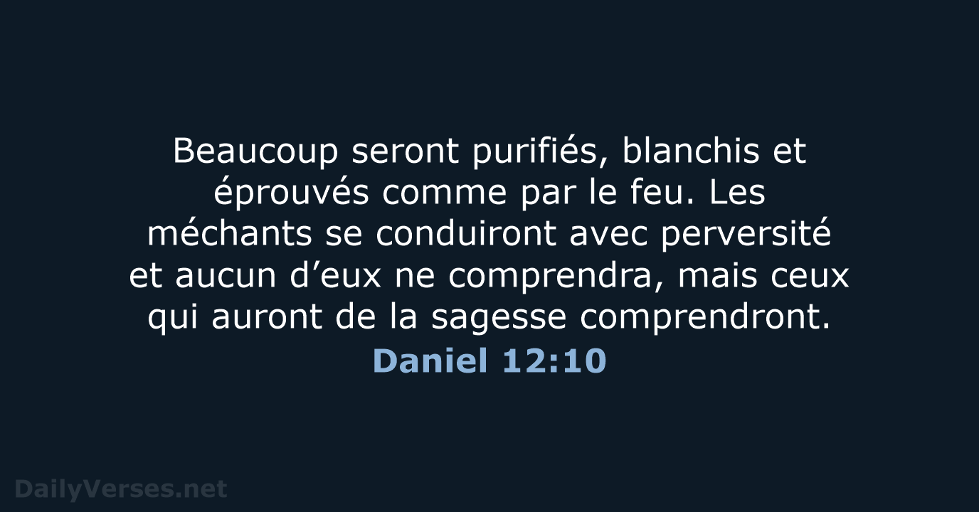 Daniel 12:10 - BDS