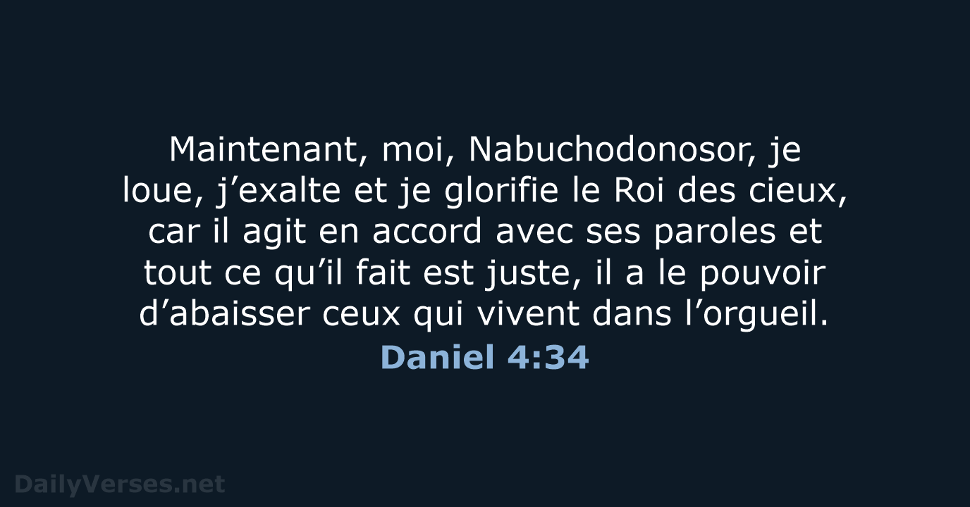 Daniel 4:34 - BDS
