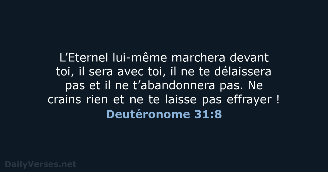 Deutéronome 31:8 - BDS