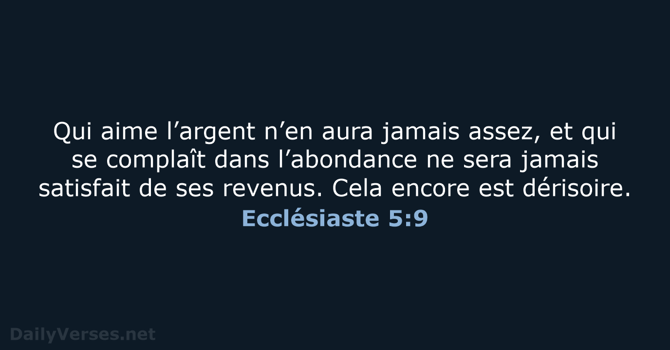 Ecclésiaste 5:9 - BDS