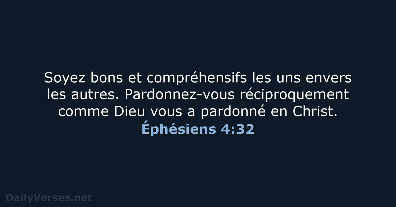 Éphésiens 4:32 - BDS