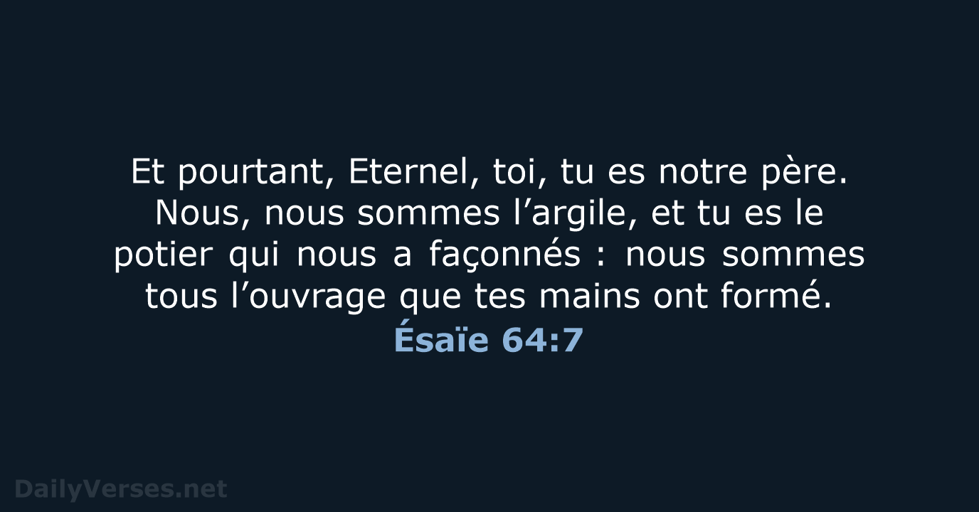 Ésaïe 64:7 - BDS