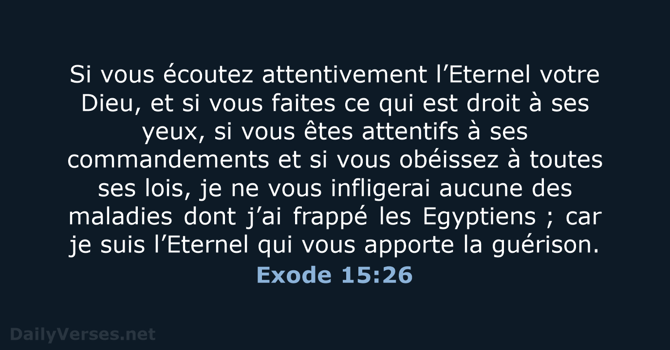 Exode 15:26 - BDS