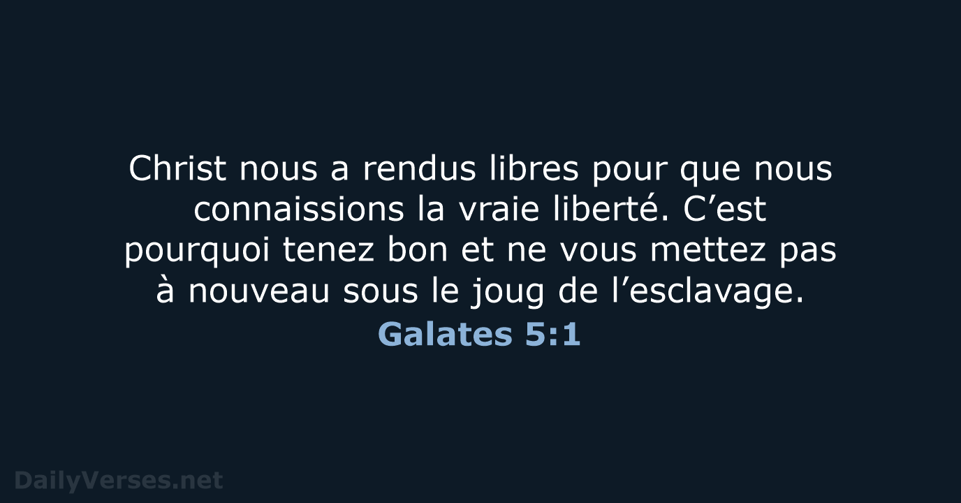 Galates 5:1 - BDS