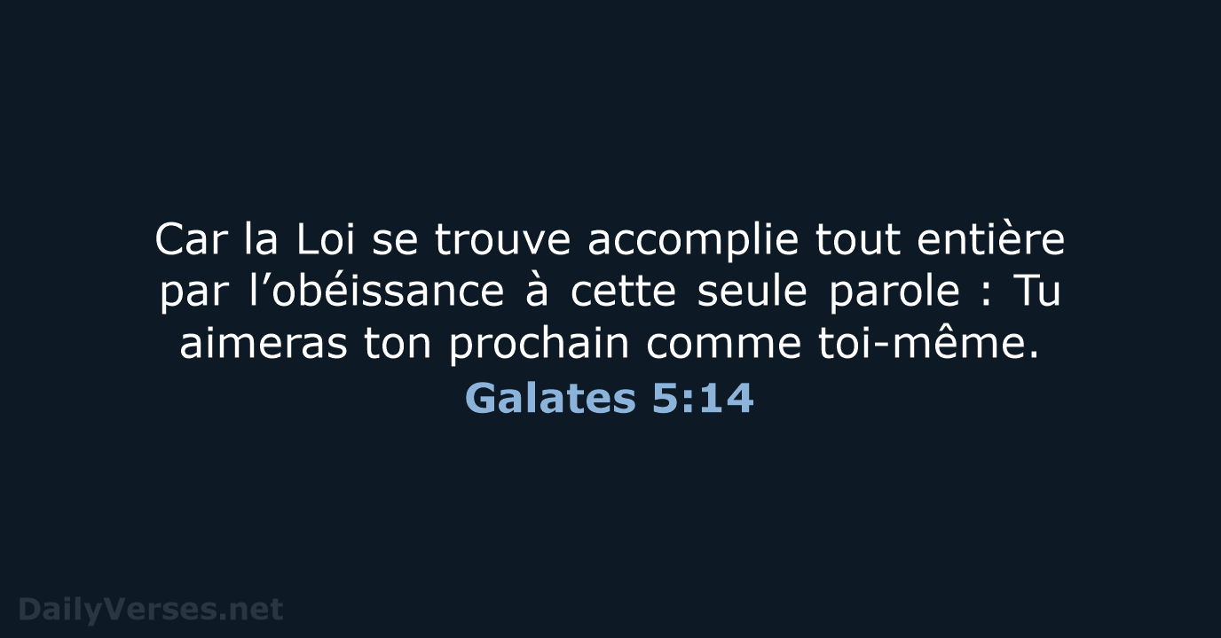 Galates 5:14 - BDS