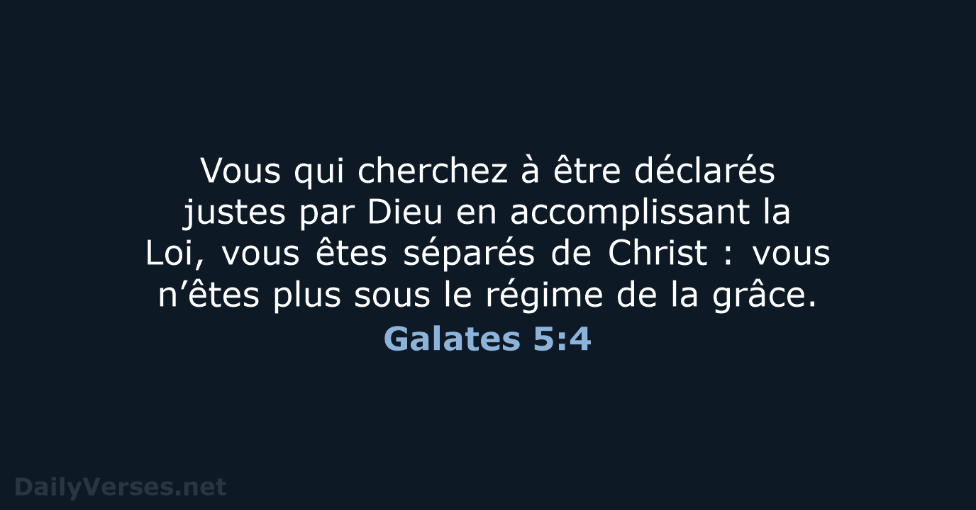 Galates 5:4 - BDS