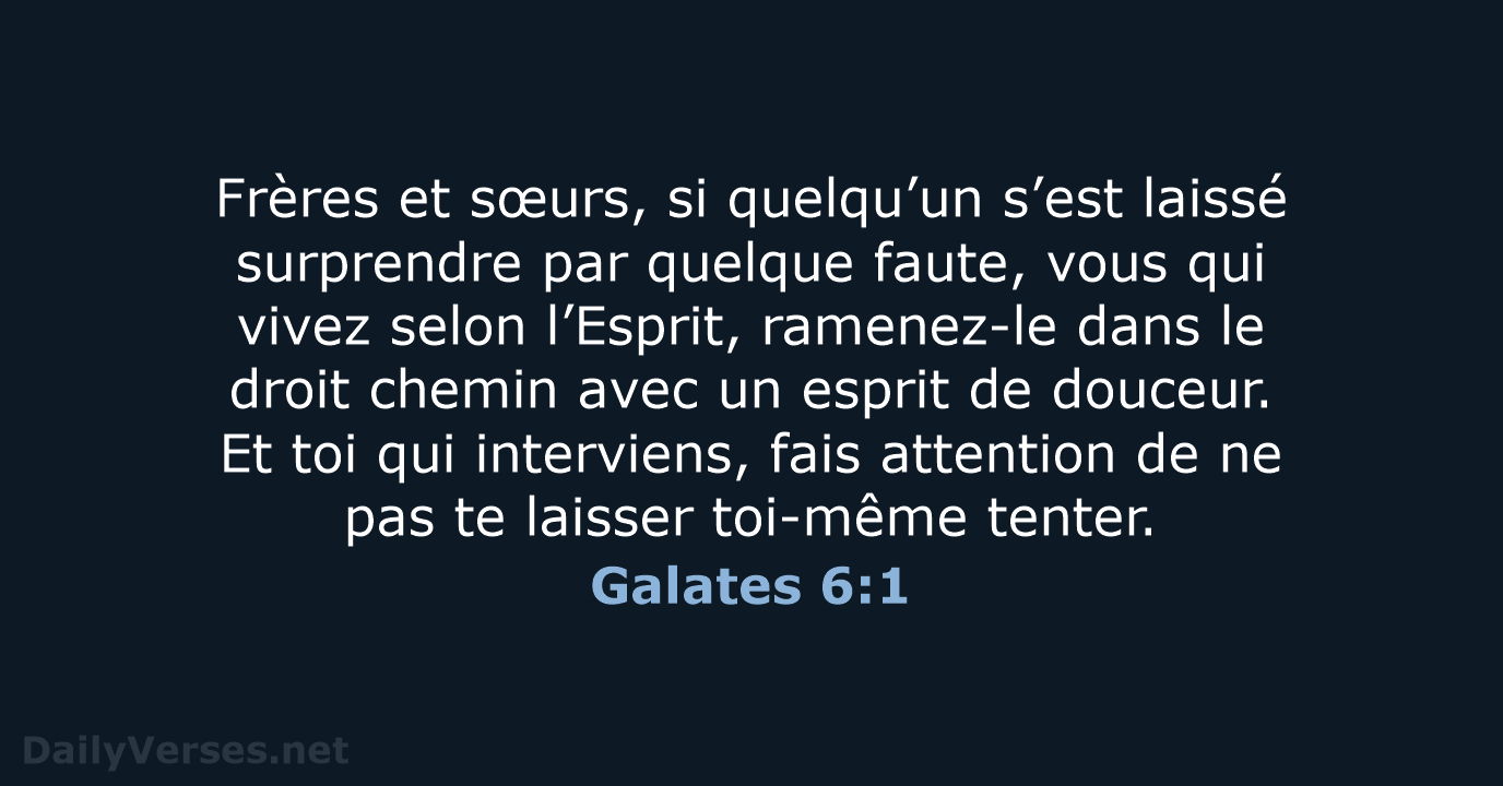 Galates 6:1 - BDS