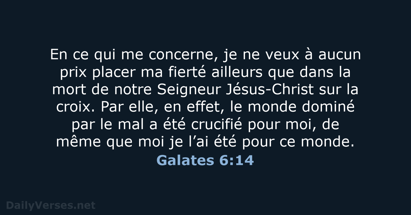 Galates 6:14 - BDS