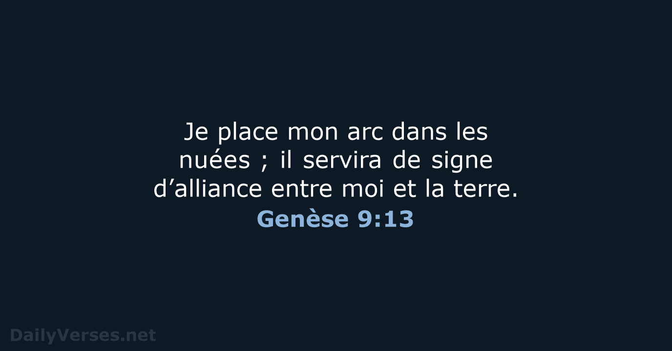 Genèse 9:13 - BDS