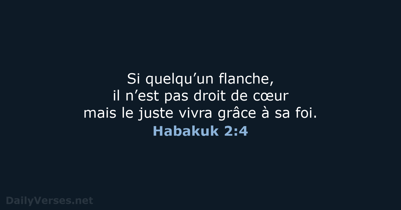 Habakuk 2:4 - BDS