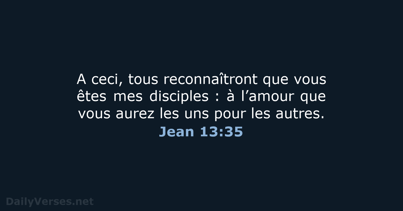 Jean 13:35 - BDS