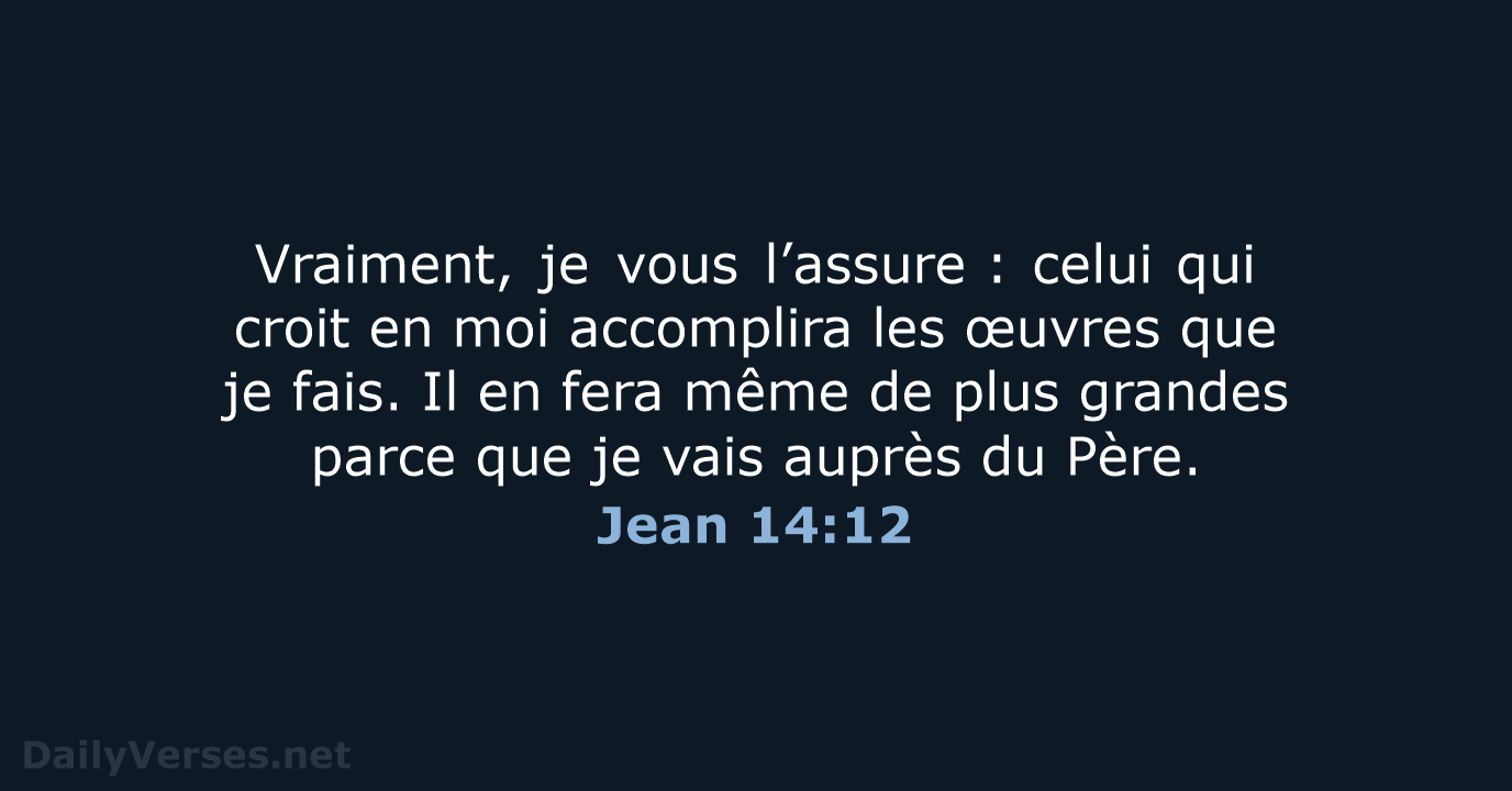 Jean 14:12 - BDS