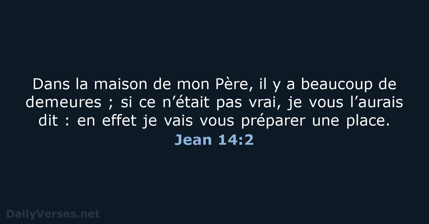 Jean 14:2 - BDS