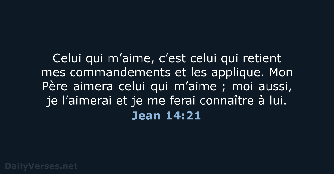 Jean 14:21 - BDS