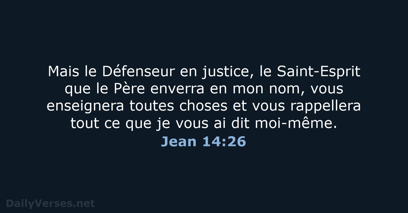 Jean 14:26 - BDS