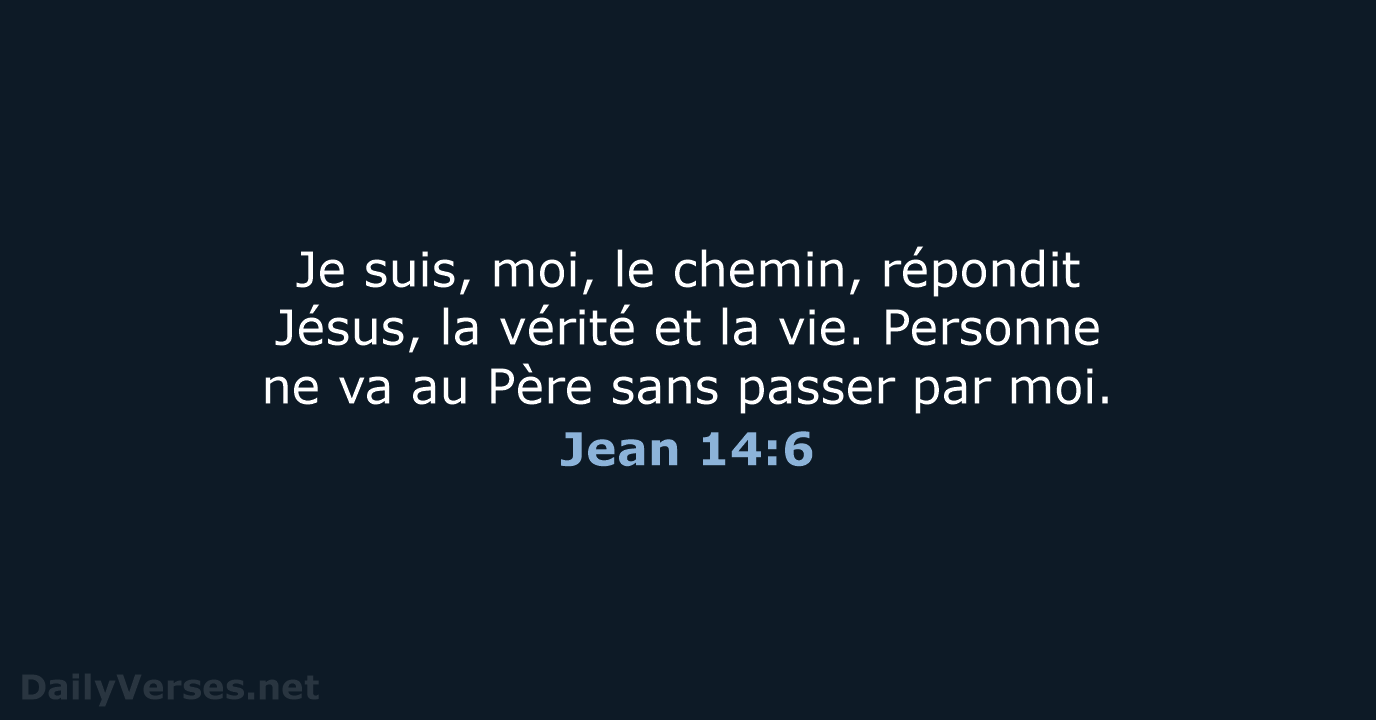 Jean 14:6 - BDS