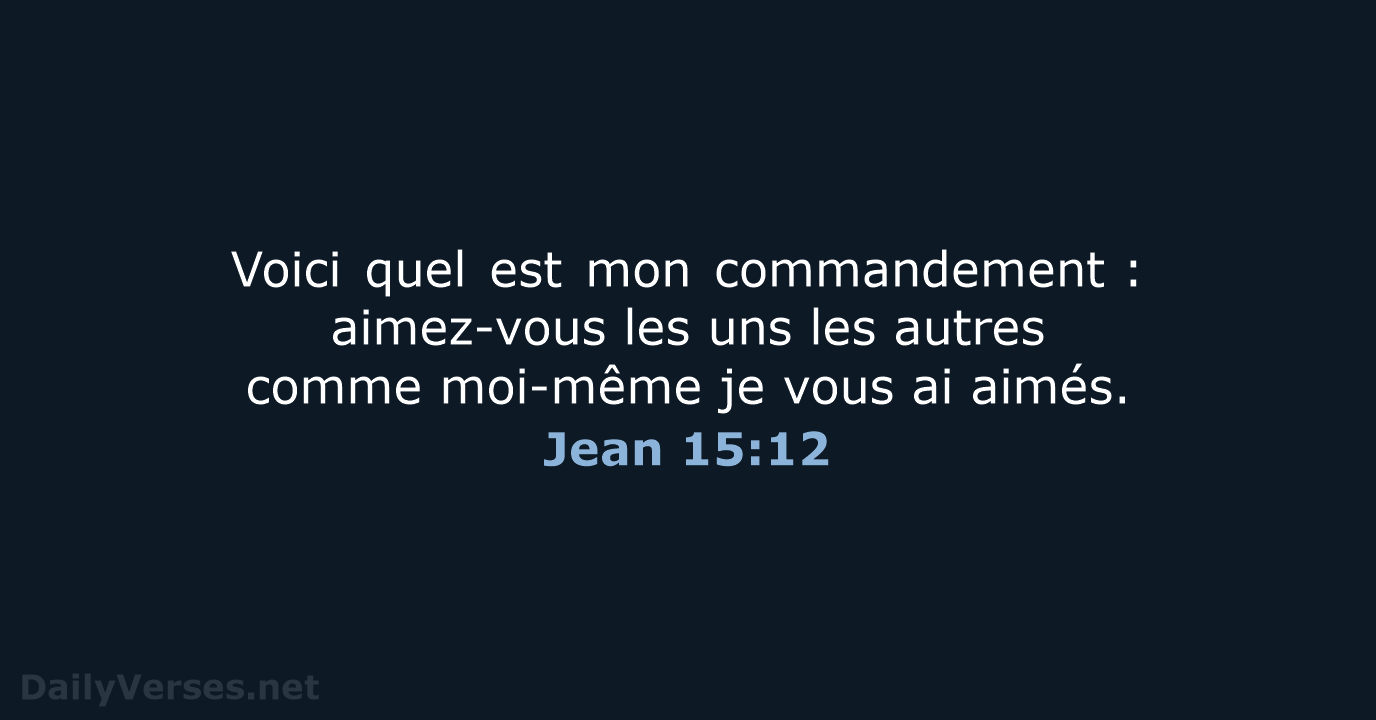Jean 15:12 - BDS