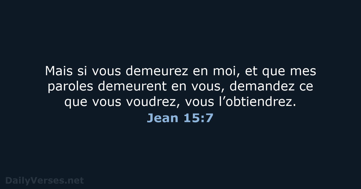 Jean 15:7 - BDS