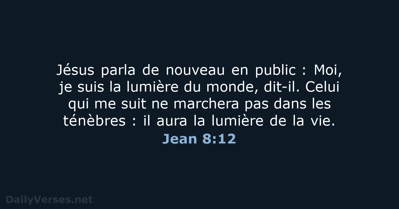 Jean 8:12 - BDS