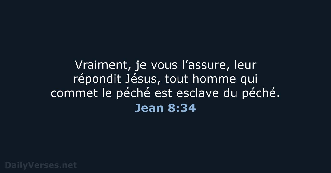 Jean 8:34 - BDS