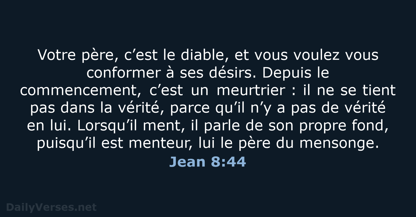 Jean 8:44 - BDS