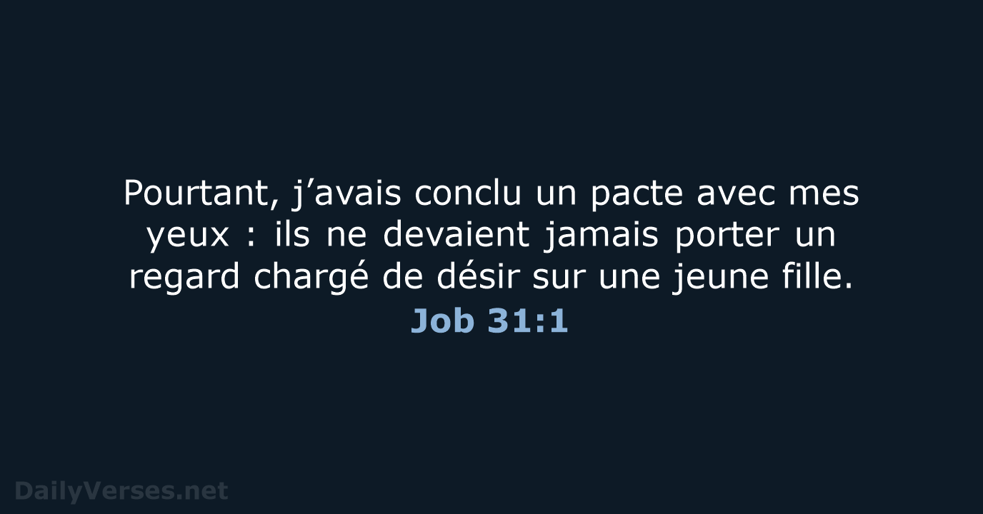Job 31:1 - BDS