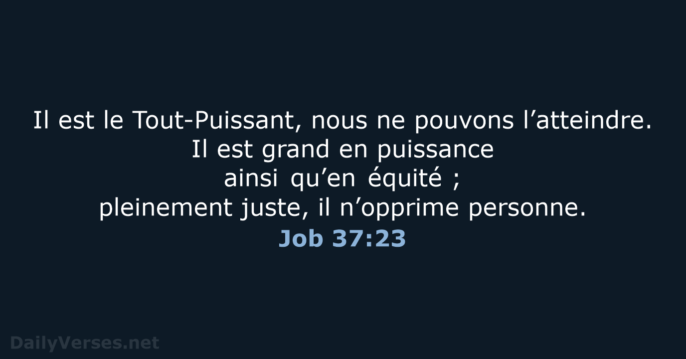 Job 37:23 - BDS