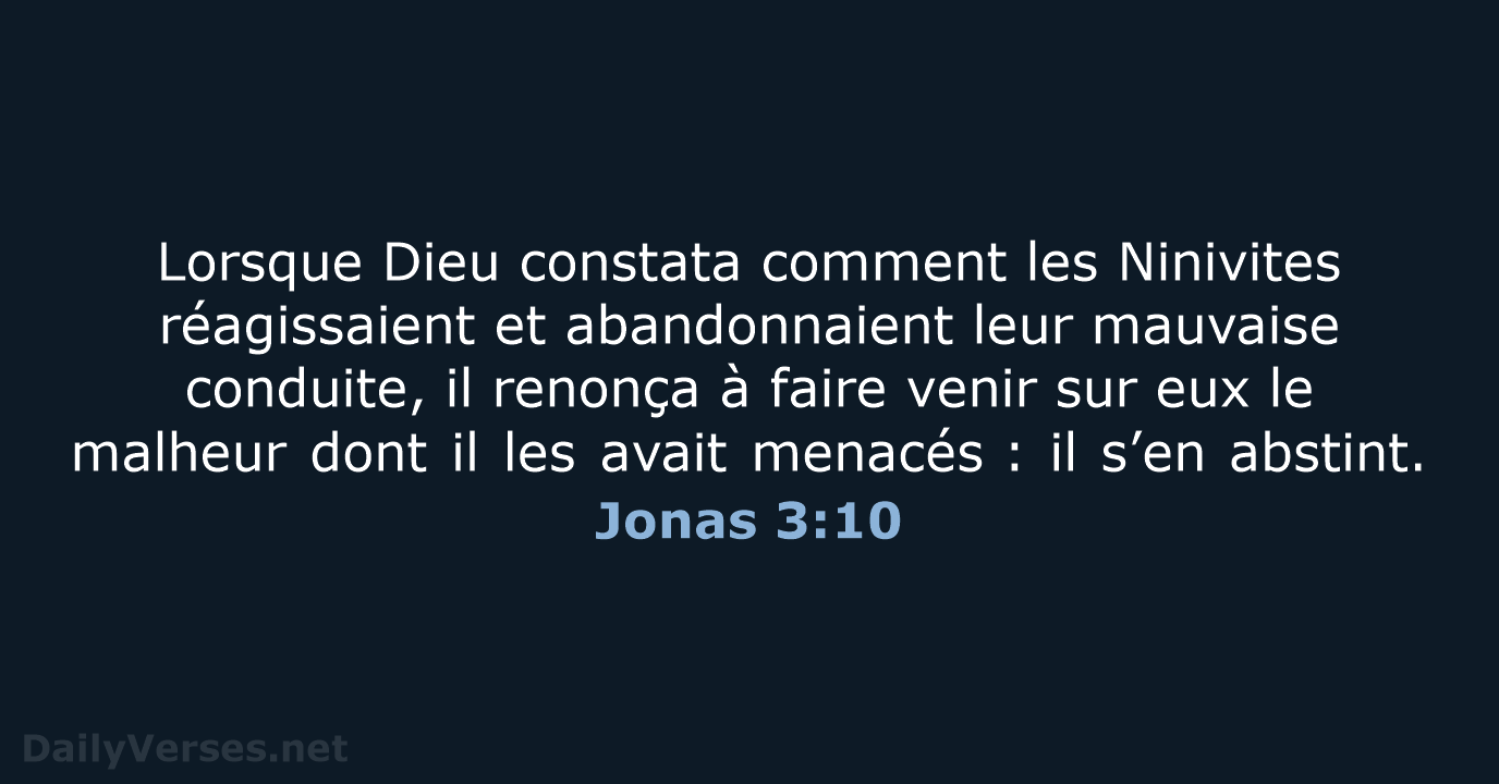 Jonas 3:10 - BDS