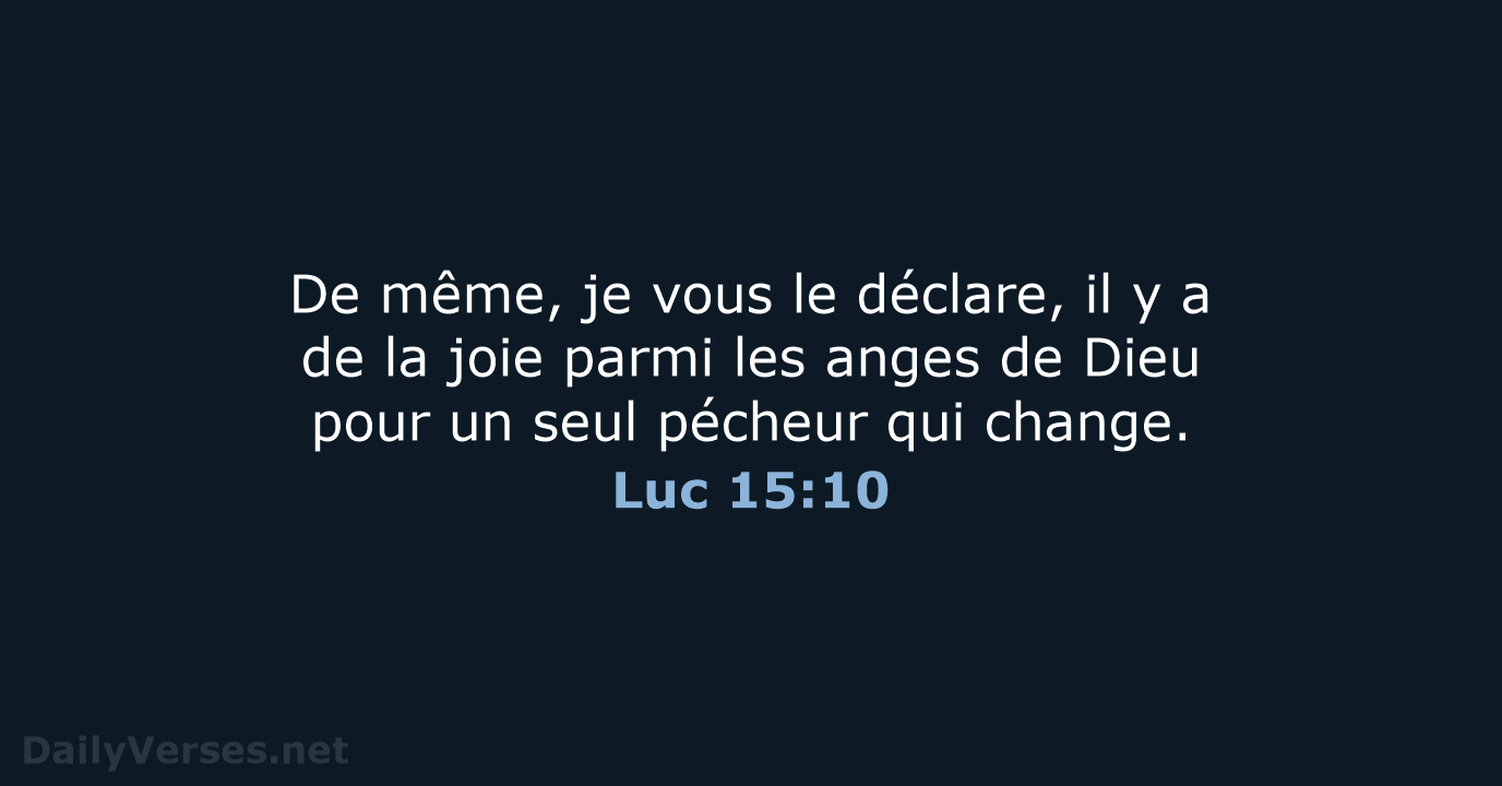 Luc 15:10 - BDS