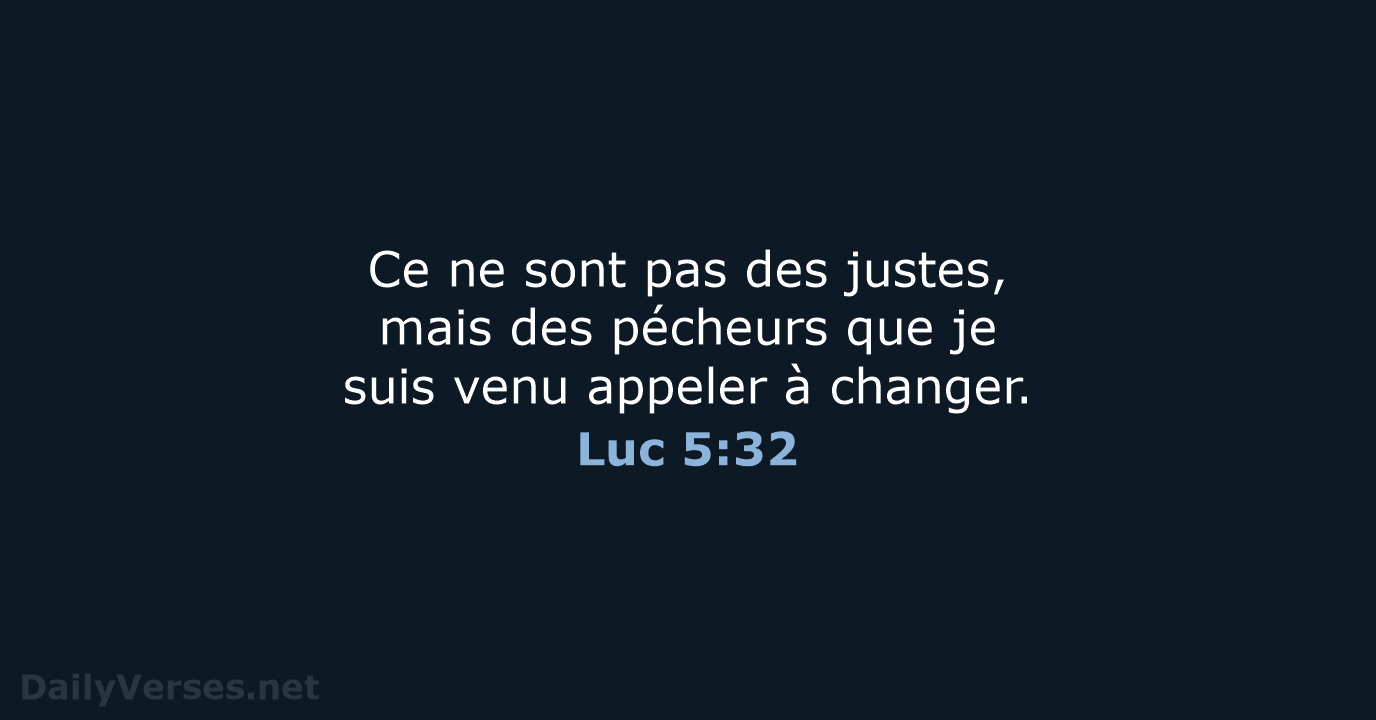 Luc 5:32 - BDS