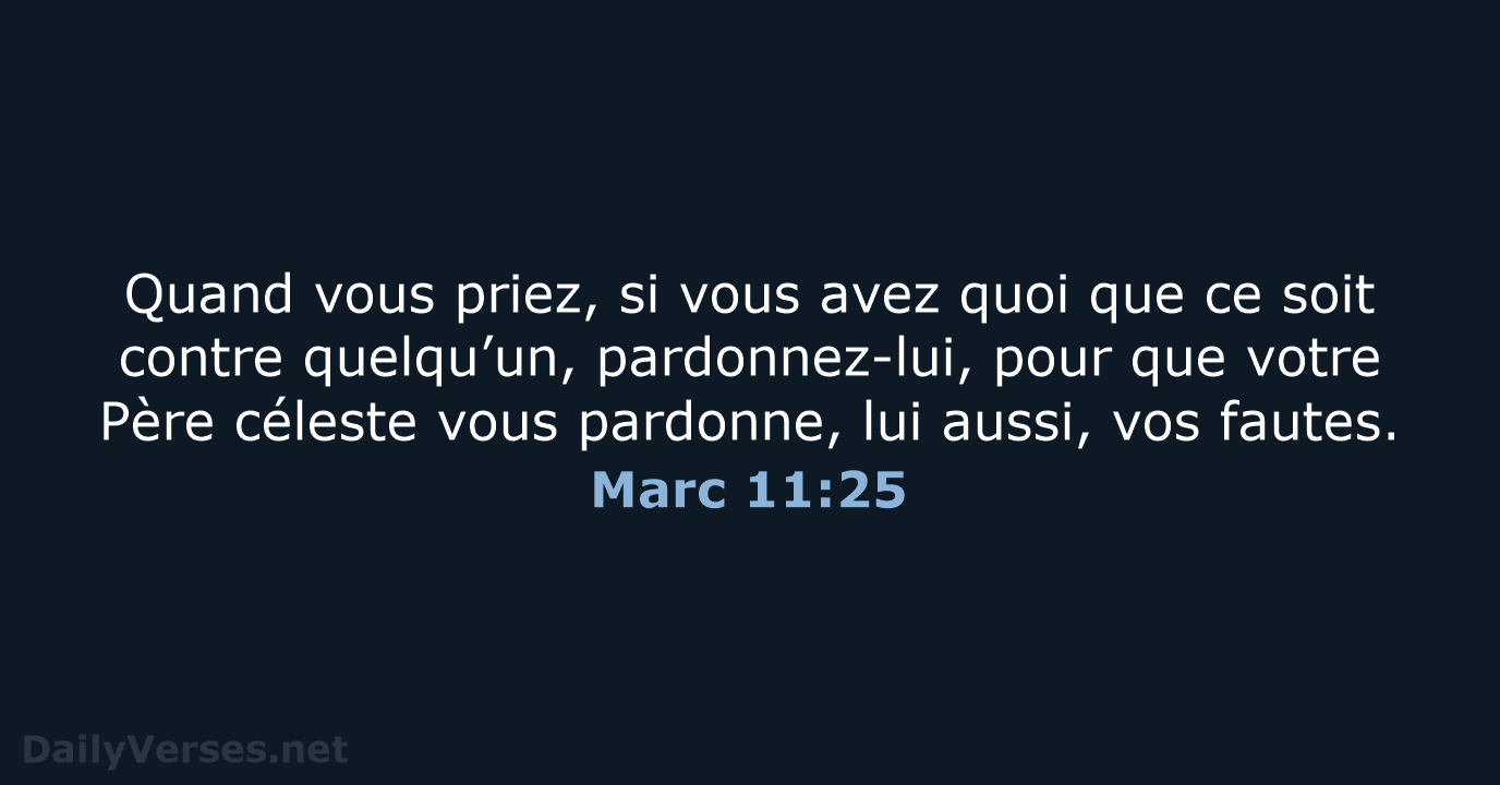 Marc 11:25 - BDS