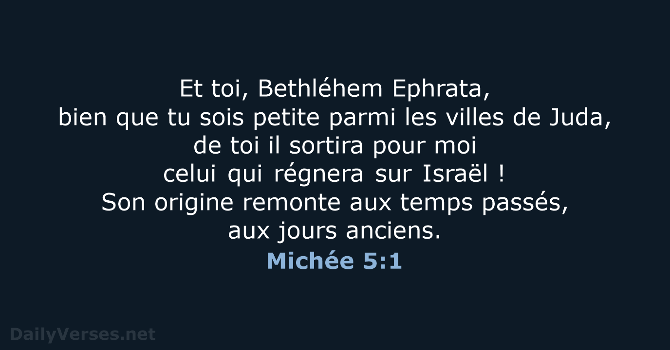 Michée 5:1 - BDS