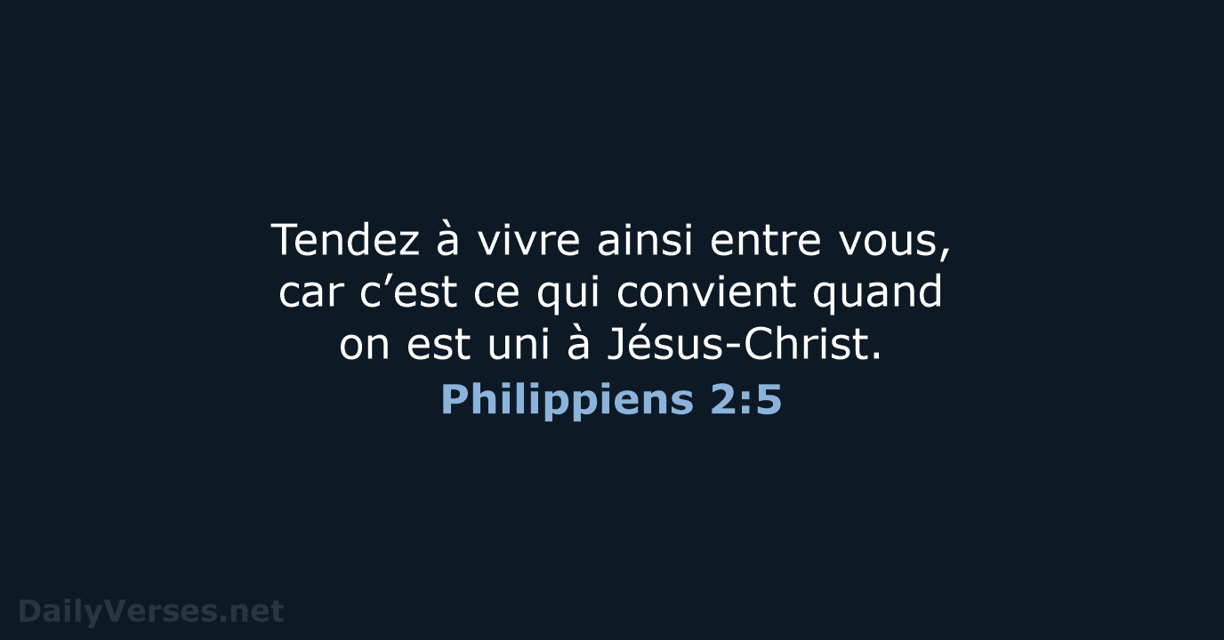 Philippiens 2:5 - BDS