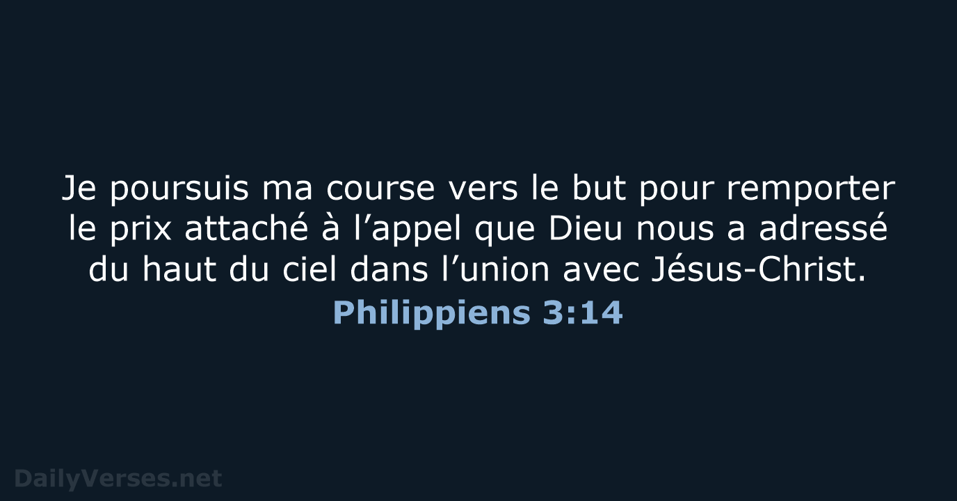 Philippiens 3:14 - BDS