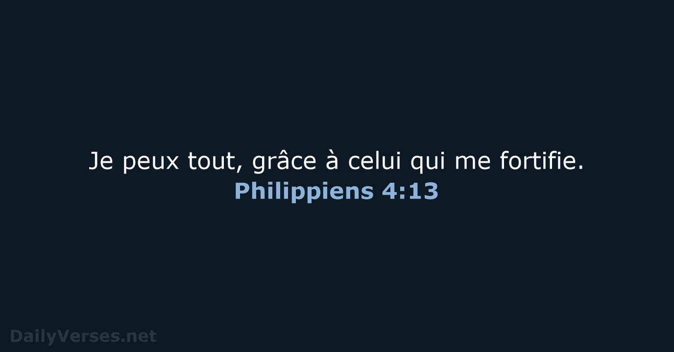 Philippiens 4:13 - BDS
