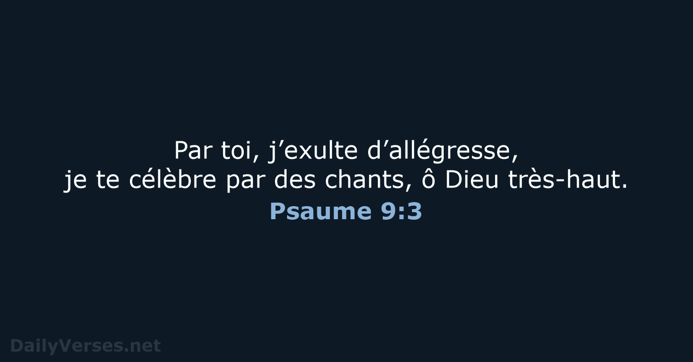Psaume 9:3 - BDS
