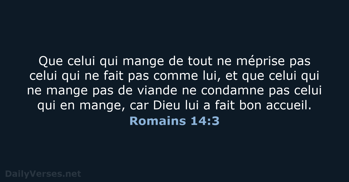 Romains 14:3 - BDS