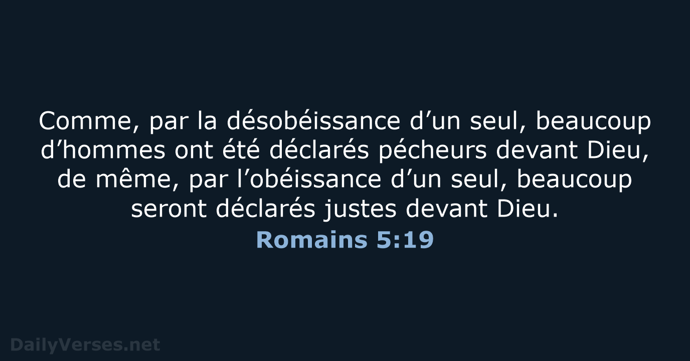 Romains 5:19 - BDS