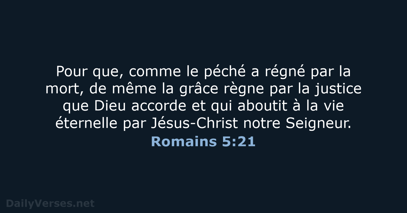 Romains 5:21 - BDS