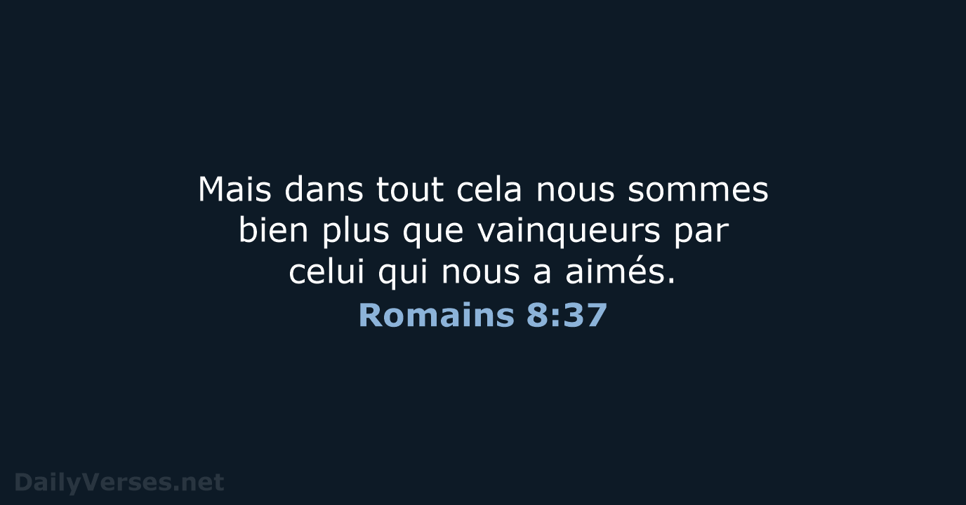 Romains 8:37 - BDS