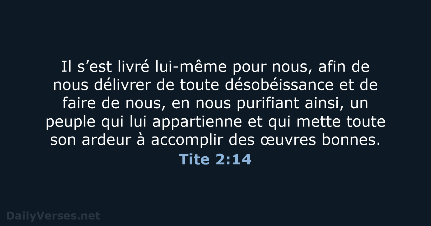 Tite 2:14 - BDS