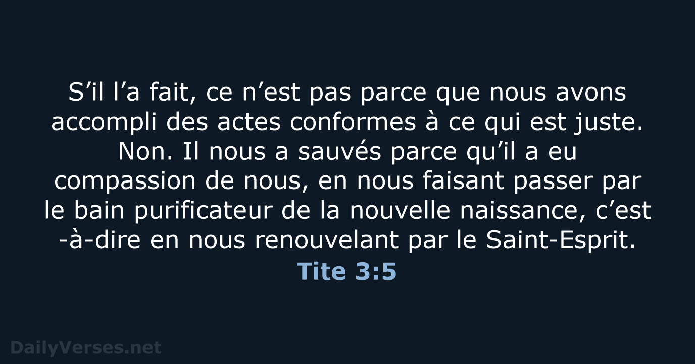 Tite 3:5 - BDS