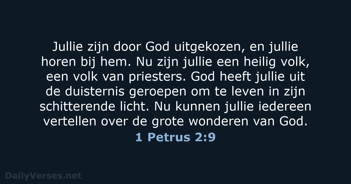 1 Petrus 2:9 - BGT
