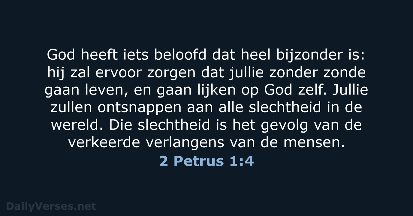2 Petrus 1:4 - BGT