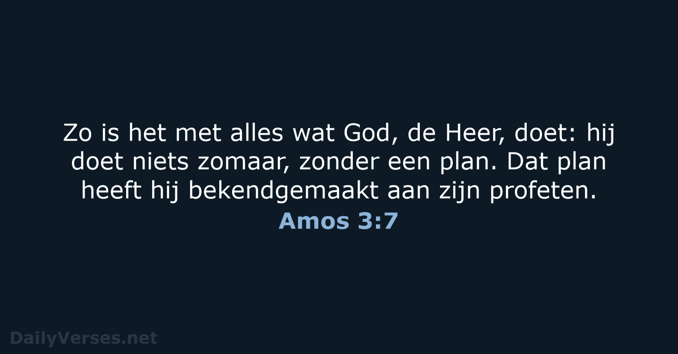 Amos 3:7 - BGT