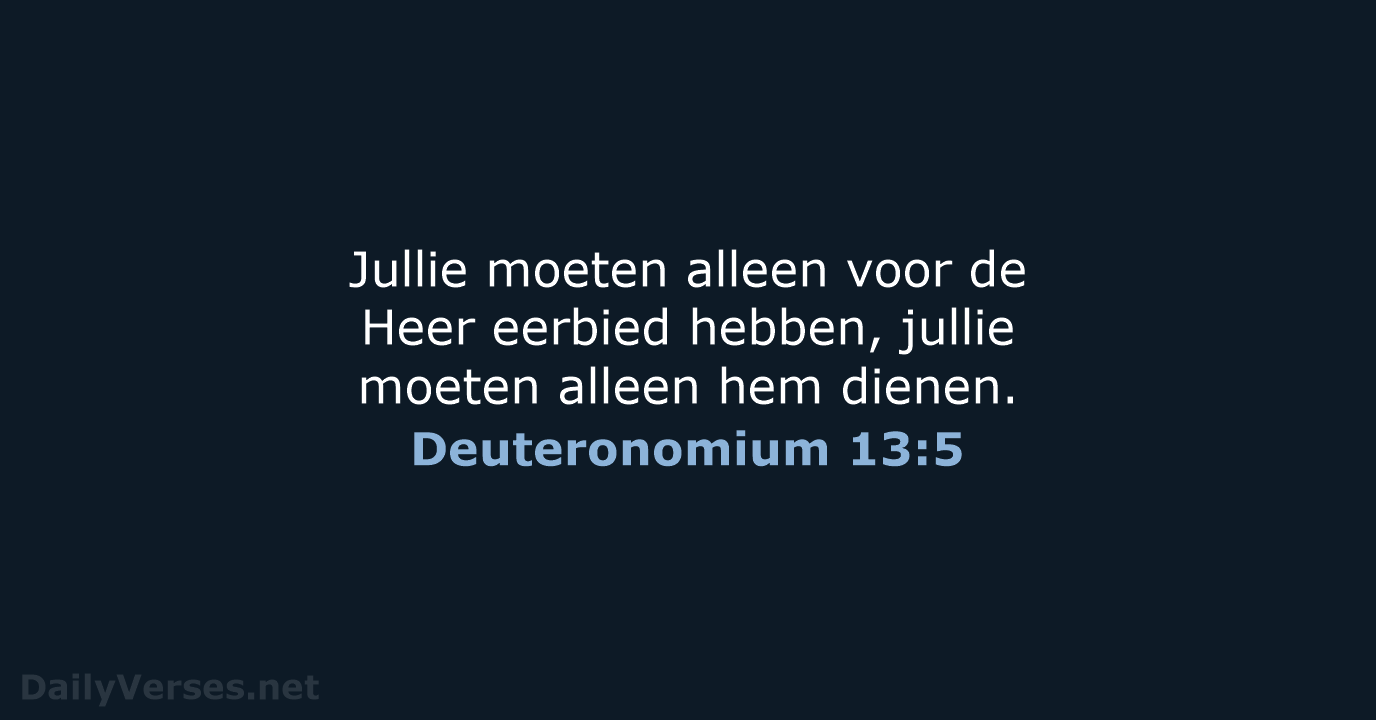 Deuteronomium 13:5 - BGT