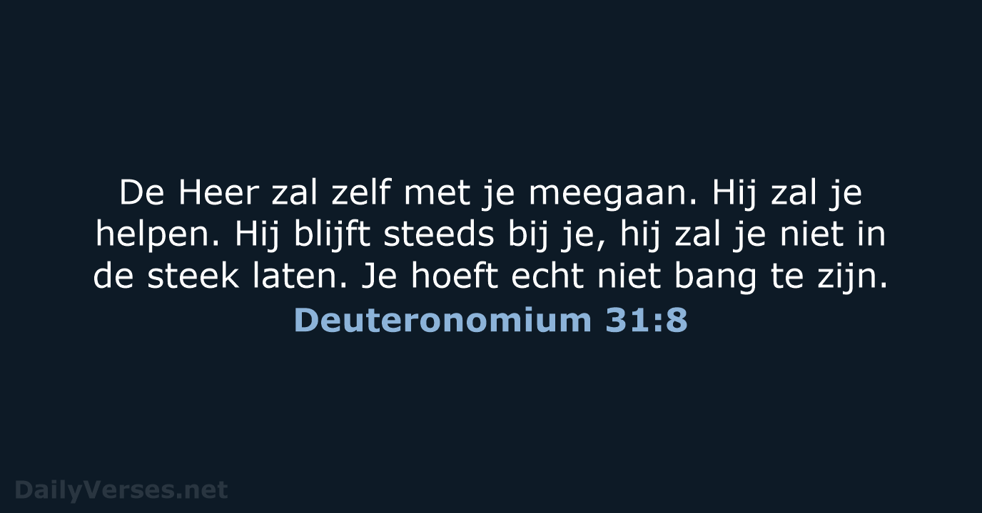 Deuteronomium 31:8 - BGT