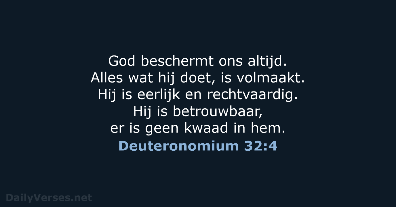 Deuteronomium 32:4 - BGT
