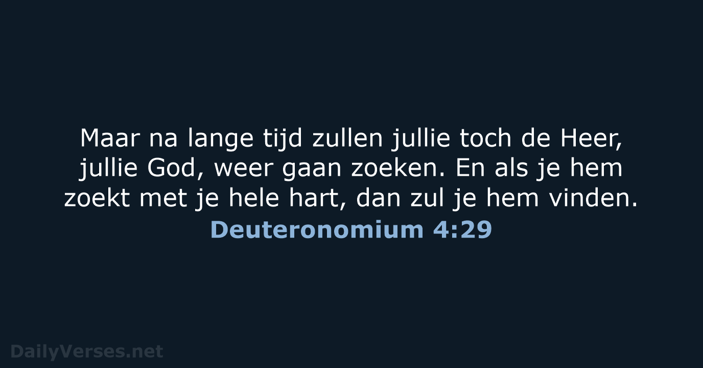 Deuteronomium 4:29 - BGT