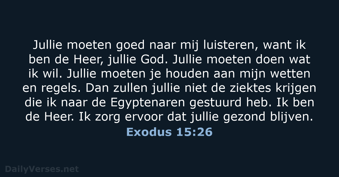 Exodus 15:26 - BGT